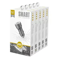 Новое автомобильное зарядное устройство для телефона Orico 4.8A Dual USB автомобильное зарядное устройство быстрое универсальное совместимое