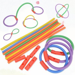 Factory direct kindergarten solid gymnastics sponge stick ring foam noodles color stick parent-child game swimming stick