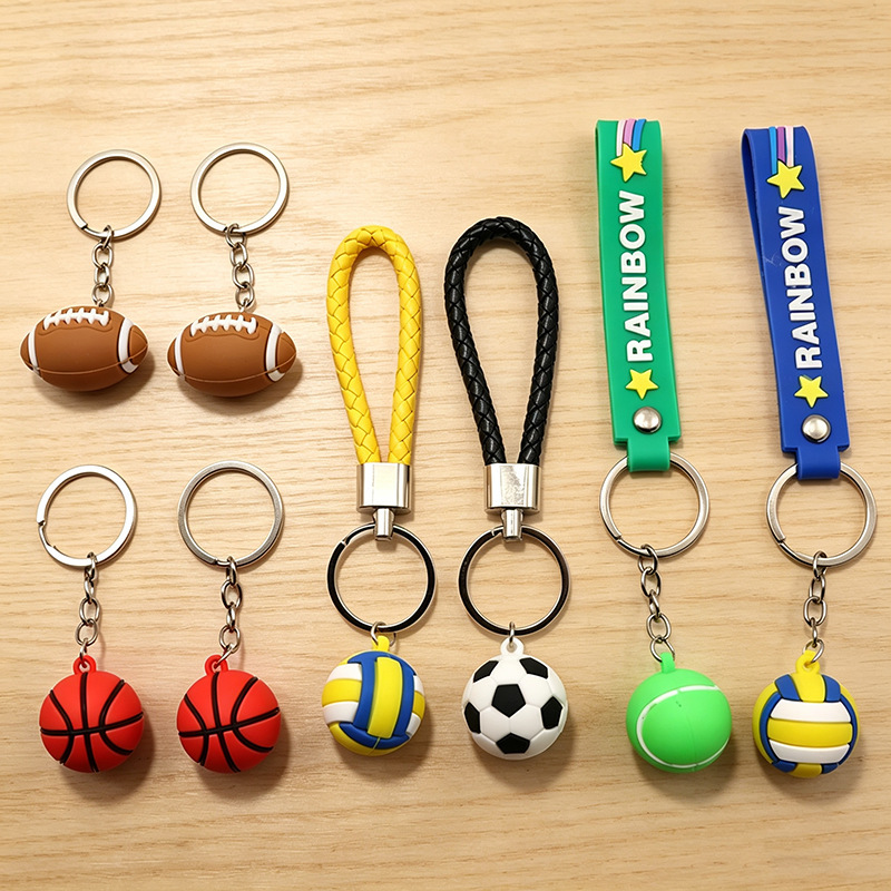 Sports Day Simulation Ball Basketball Football Rugby Keychain Souvenir Volleyball Keychain Car Ornament Sports Day Simulation Ball Basketball Football Rugby Keychain Souvenir Volleyball Keychain Car Ornament