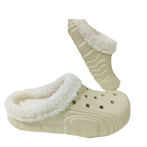 Factory-made winter unisex cotton slippers: trendy, anti-slip, thick-soled indoor-outdoor shoes with a cozy 