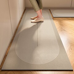 シンプルな家庭用ロングキッチン珪藻泥じゅうたん吸水滑り止めアスファルトマット