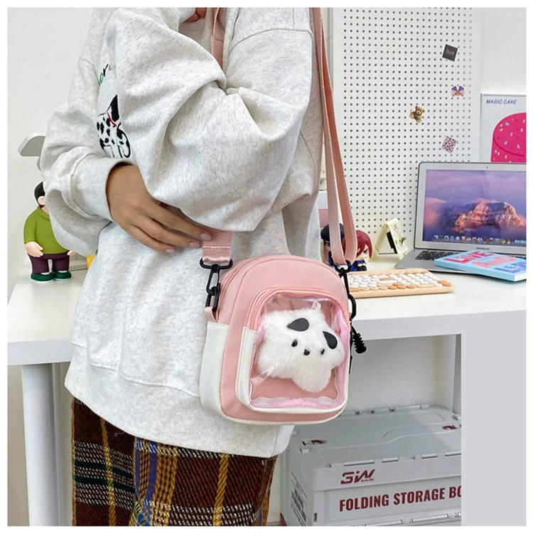2025 New Style Pain Bag Everyday Versatile Transparent Shoulder Crossbody Baji Two-Dimensional Campus College Rheumatoid Pain Bag Women
