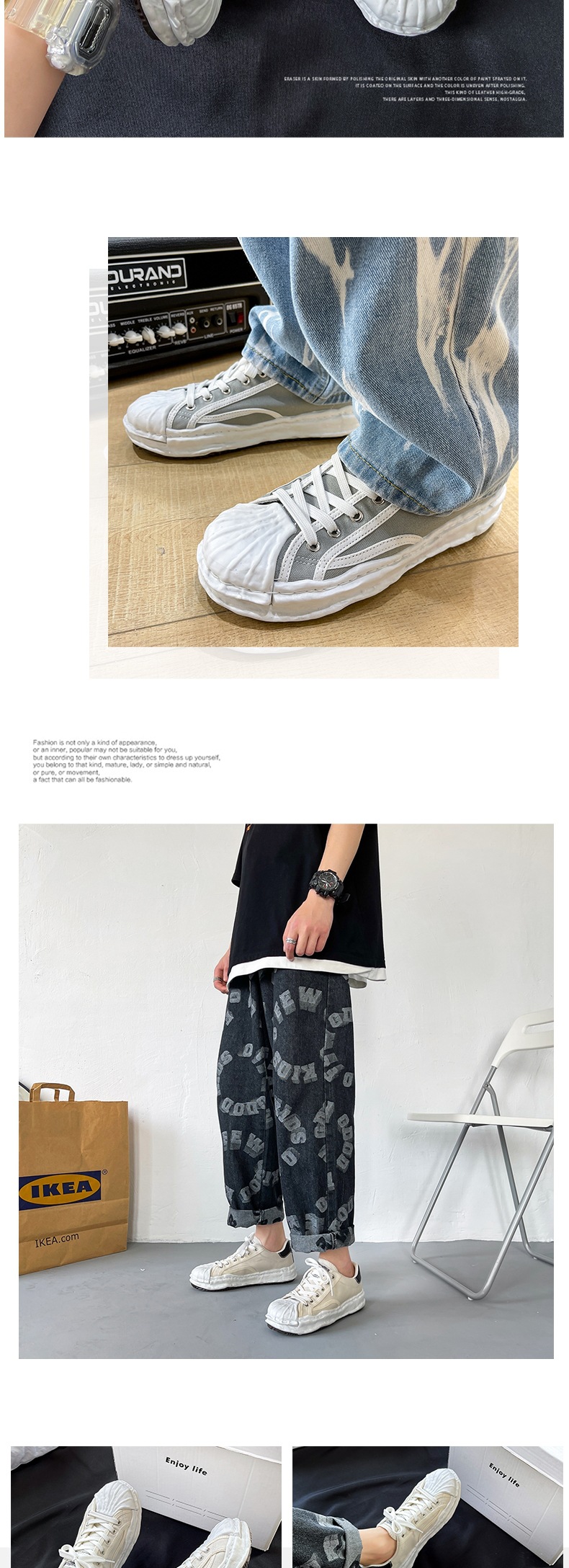 Canvas Dissolver Shoes, Seashell Headwear, Hong Kong Style, Summer, Breathable, Casual, Sneakers, Youth Street Style, Big Toe Shoes_voghion.com