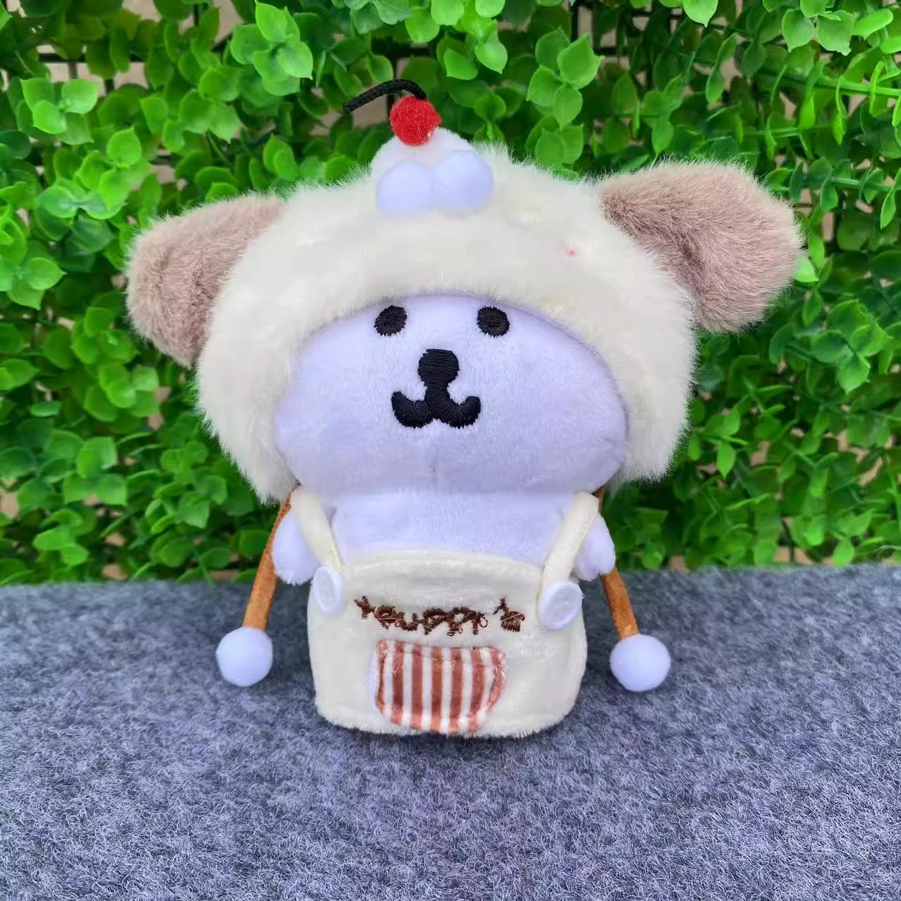 Плюшевая одежда для куклы в японском стиле, самокритичный медведь, 13 см, хлопковая кукла, нарядная одежда, плюшевая игрушка, милая кукла, сумка, подвеска