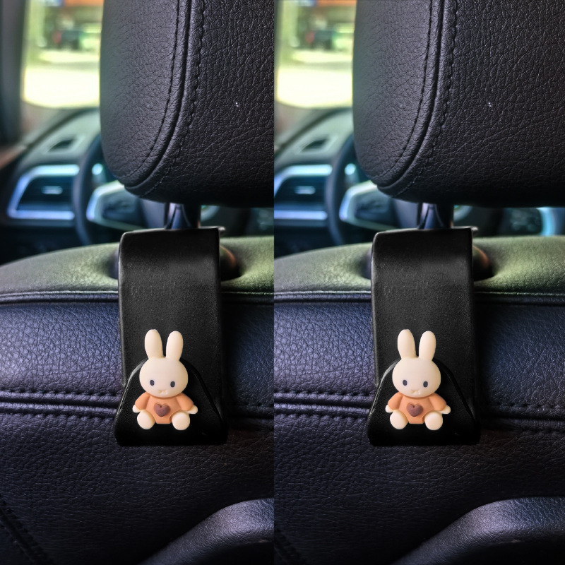 Gancho trasero del automóvil Gancho del respaldo del asiento Gancho multifuncional del automóvil del automóvil Gancho pequeño del automóvil Gancho del asiento de dibujos animados
