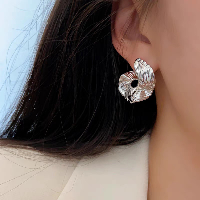 Ear Studs Classification 1 Pair Quantity Wholesale Jewelry Simple Style Solid Color Alloy Gold Plated Plating Ear Studs