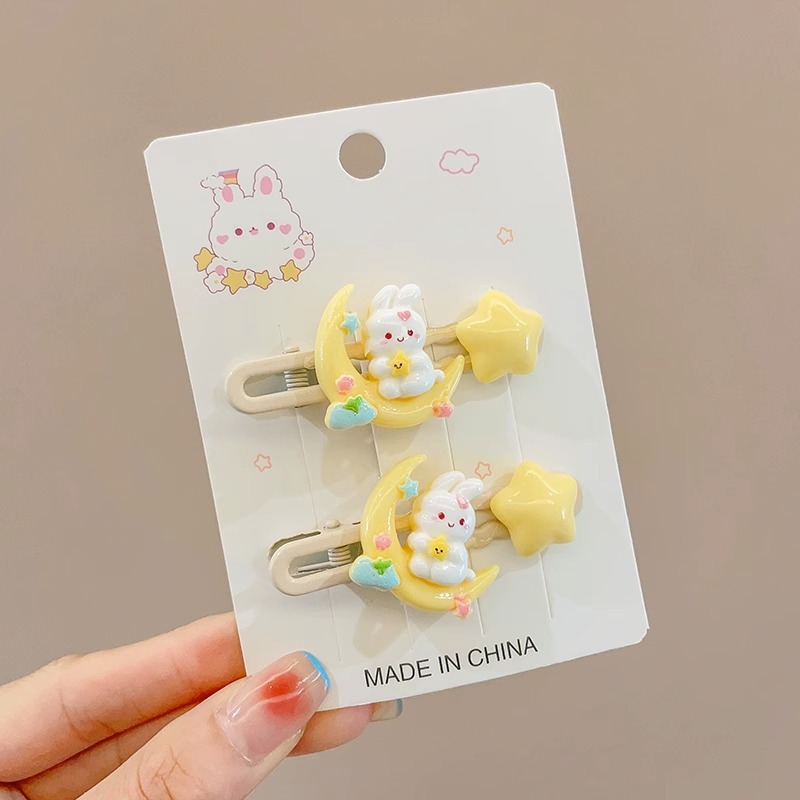 スイートスターアヒル口クリップ子供の黄色のヘアクリップドーパミンスタイル前髪クリップかわいい帽子アクセサリー卸売|undefined