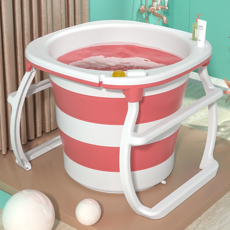 宝宝洗澡桶大人泡澡家用保温折叠浴缸多功能浴桶婴儿游泳沐浴桶