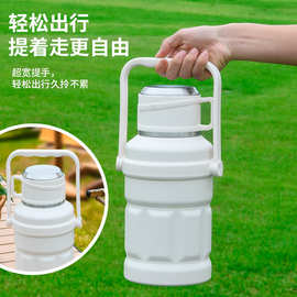 左良右品304热水瓶气压壶保温壶按压式水瓶手提开水壶暖壶户外无