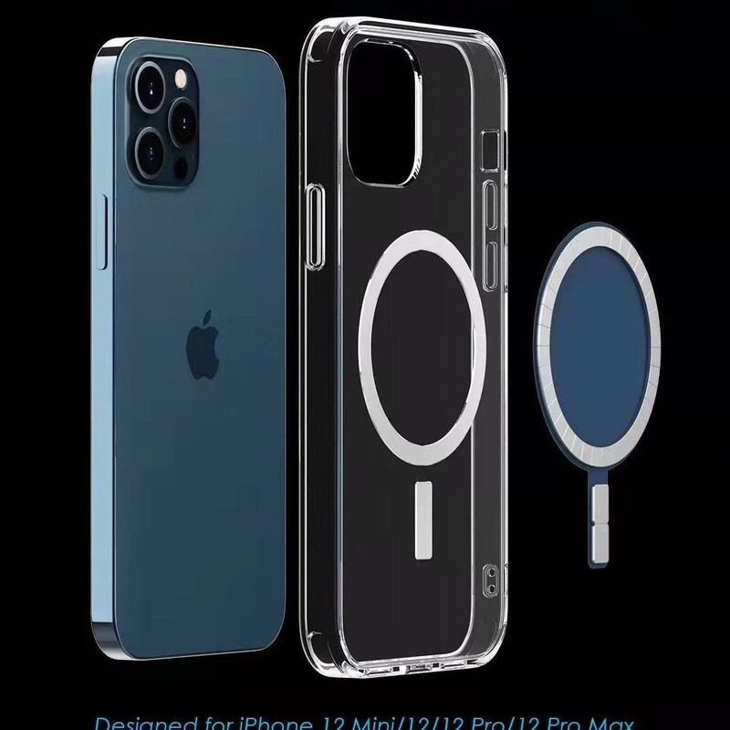 Suitable for iPhone 17 Pro Max Transparent Magnetic Magsafe Phone Case, Apple 16 Protective Case, Magnetic Universal