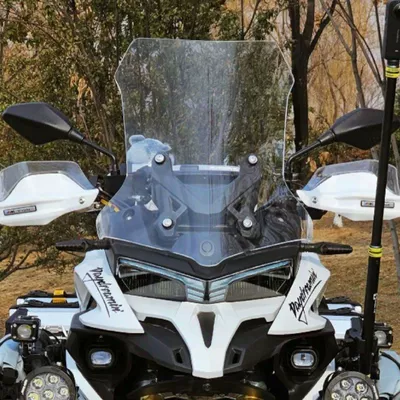 Motorcycle front windshield Special Heightened Front Windshield - wuji-dsx525-plexiglass-windshield-height-52-thickness-40-transparent