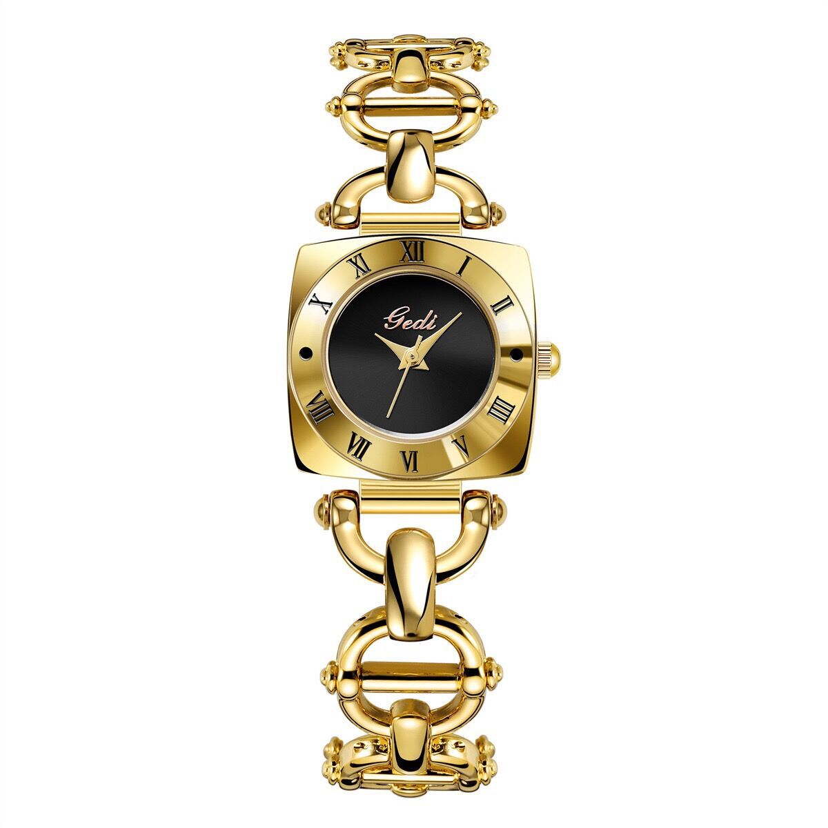 50g Weight Tempered Glass Mirror Material Stainless Steel Strap Material Watch Classification Pointer Display Type Jewelry Buckle Buckle Style Square Dial Shape Holiday, Banquet, Daily Occasion Quartz Movement Solid Color Pattern Women's Gender Elegant, Lady Style Elegant Lady Solid Color Jewelry Buckle Quartz Watch Women's Watches 10