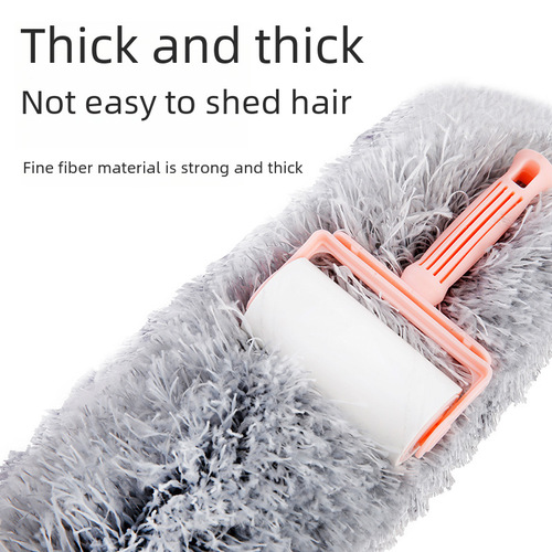 Home dust removal feather duster stainless steel extendable fiber duster, not a feather duster, dust removal duster for dust sweeping 2.8 meters