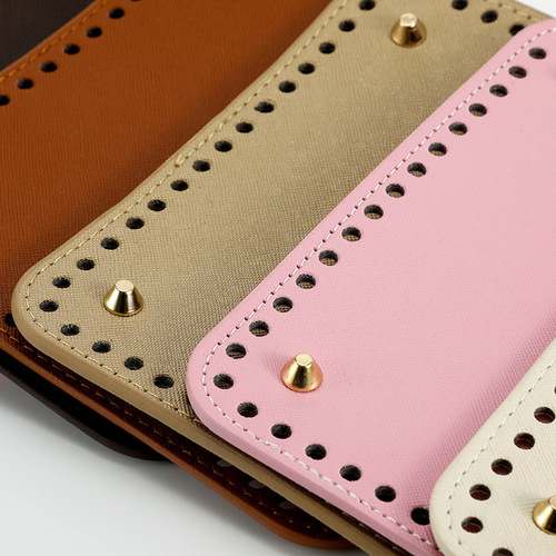 Hand-woven bag bottom diy wholesale homemade luggage PU leather hardware accessories base square bottom plate 18*18