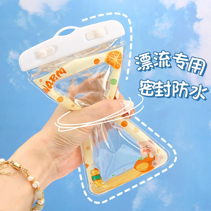 Картон воздушный мешок, защита для мобильного телефона, водонепроницаемый чехол, универсальный ремешок, водонепроницаемая защитная сумка для плавания, сенсорный экран