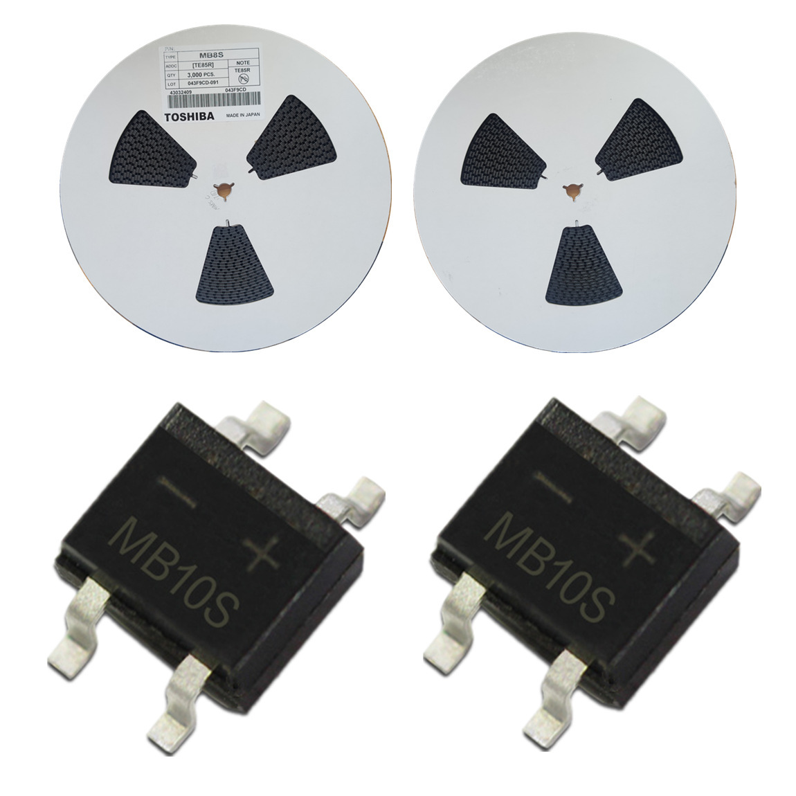 正品MB6S MB6F 贴片桥堆 SOP-4 整流桥 大芯片