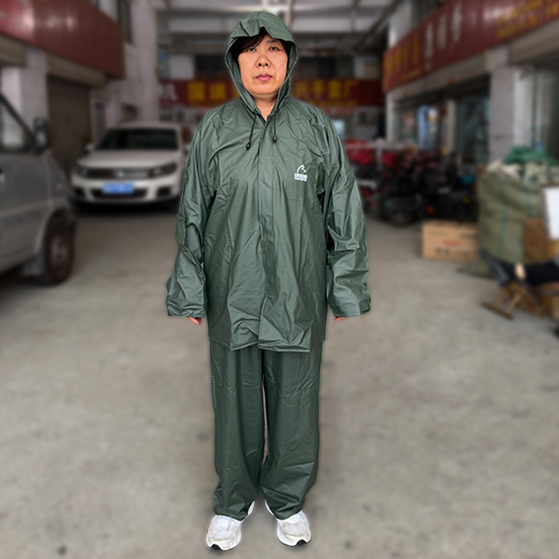 Rongcheng Raincoat and Rain Pants Set, Waterproof Clothing, Two-Piece Industrial Raincoat, Coal Mine Outdoor Pvc Protective Clothing Raincoat Rongcheng Raincoat and Rain Pants Set, Waterproof Clothing, Two-Piece Industrial Raincoat, Coal Mine Outdoor Pvc Protective Clothing Raincoat
