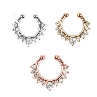 Famous Earrings for Women  New Arrival Fashion Accessory from Dongdaemun, Korea - Elegant Bone Stud Earrings with Nose Ring