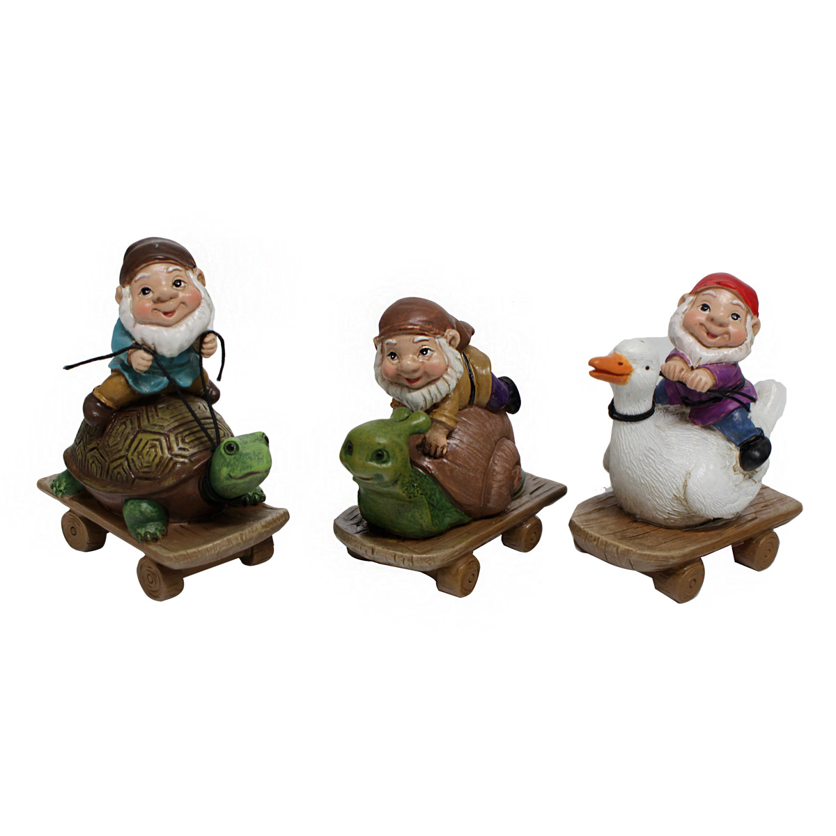 Creative simulation dwarf scooter outdoor garden gardening courtyard balcony home furnishings wine cabinet resin decorations