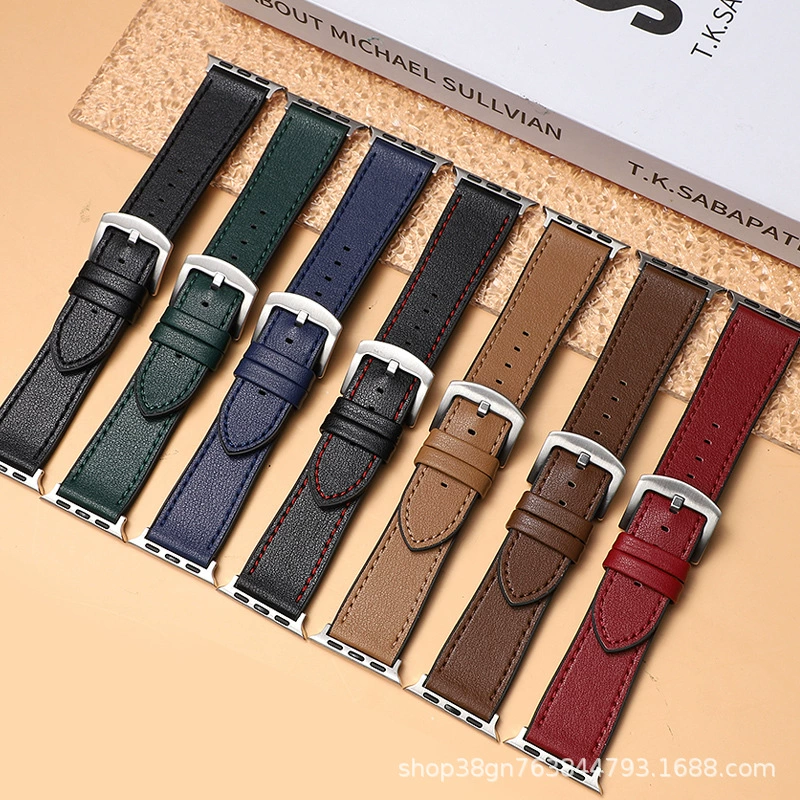 Для Apple 6/7/8 силиконовый кожаный ремешок для умных часов Apple Watch Samsung Huawei Universal