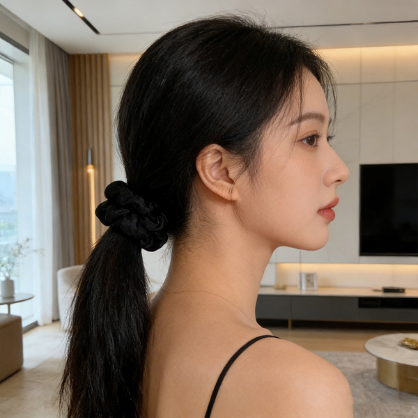Elastic durable harmless hair rope