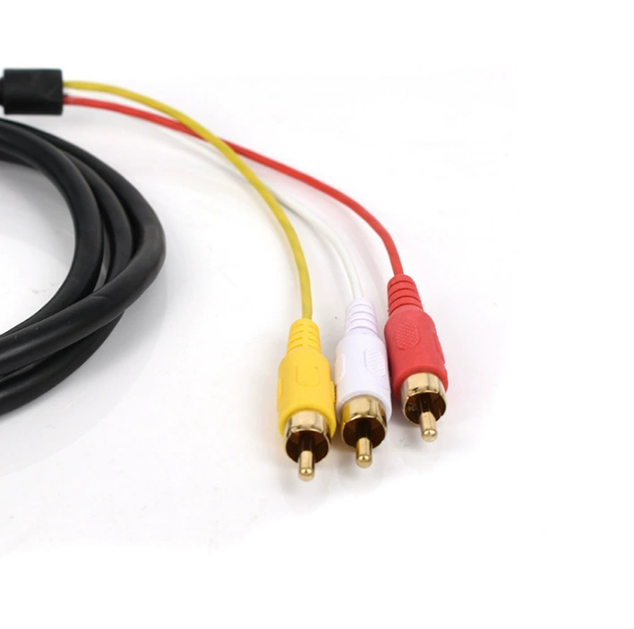 HDMI в AV кабель Lotus 3RCA красный белый желтый компьютер приставка старый телевизор видео HD трицветный кабель