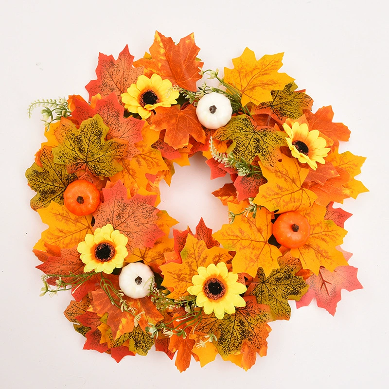 Wholesale wreath eucalyptus props cross-border door and window wreath home money grass ring hanging decoration manufacturer leaf simulation