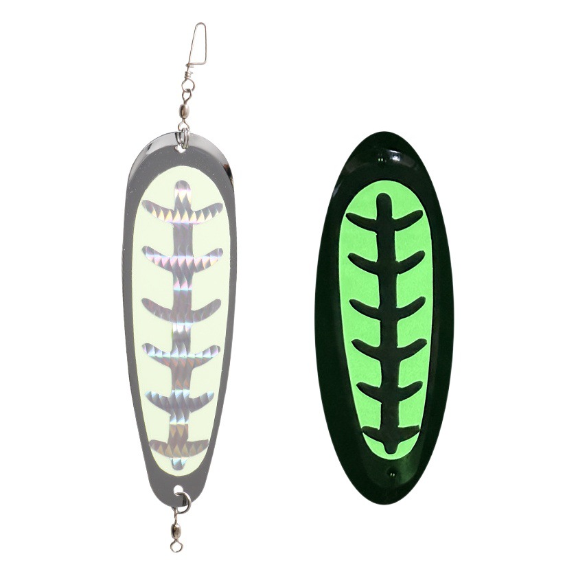 5,5 pulgadas Cuchilla Pesca Flasher cuchara 14cm trolling Flasher cuchara tipo cebo de Pesca