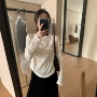 秋冬蕾丝气质半高领打底衫