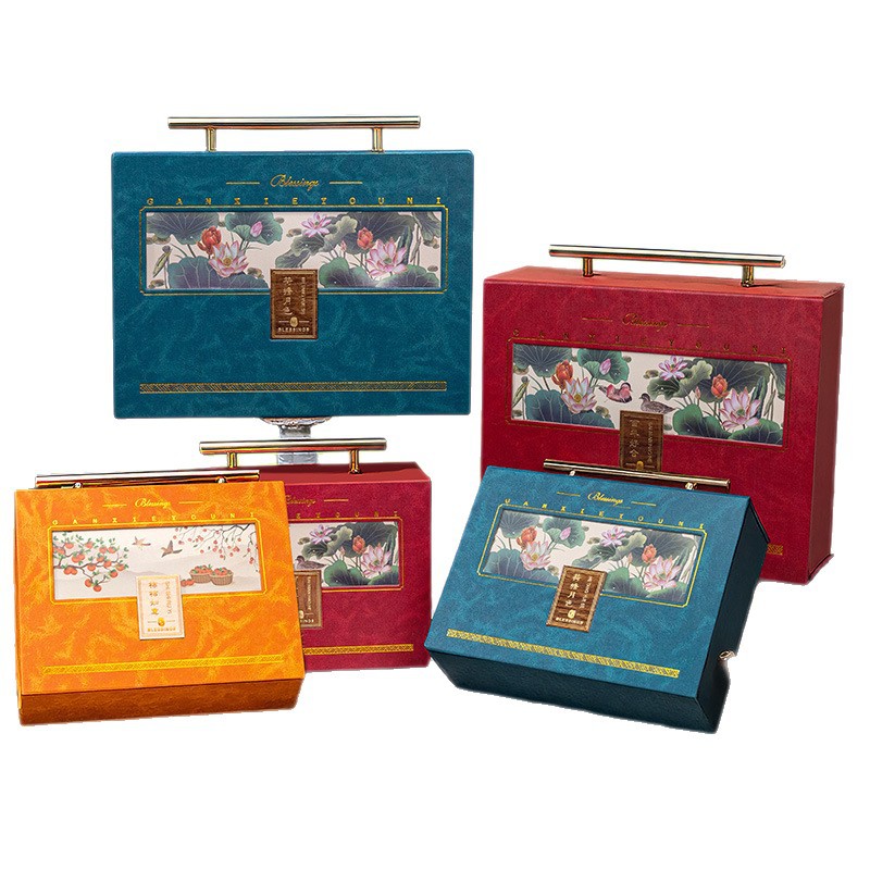 Caja de dulces chinos en stock, caja de regalo de casamiento de alto grado, caja de regalo de té de aroma de mano