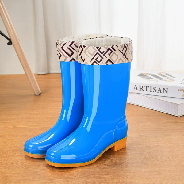 Blue, removable, mid-length