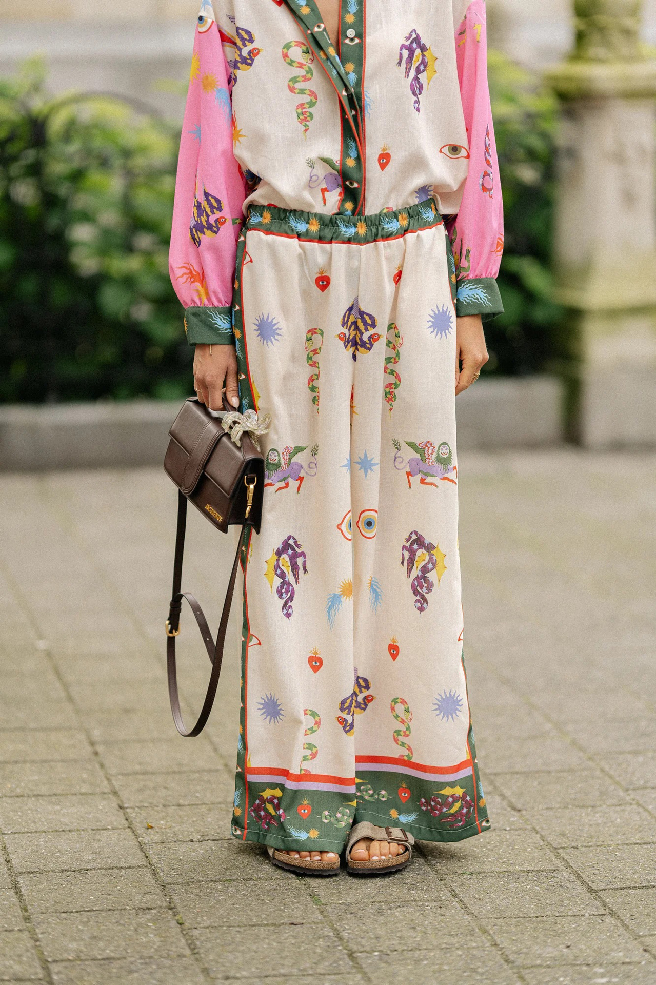 Spring, Autumn Season Holiday Women's Casual Vacation Animal Abstract Polyester Printing Pocket Pant Co-ord Set Pants Sets