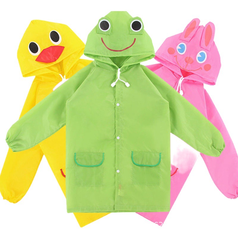 Impermeable para niños y niñas kindergarten dibujos animados impermeable poncho lindo Cabo mochila Escuela Primaria estudiante ropa de lluvia