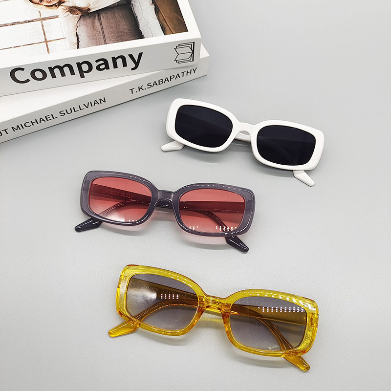 White, Transparent, Champagne, Black Color Elegant Glam Hip-Hop UV400 Protection Women's Sunglasses