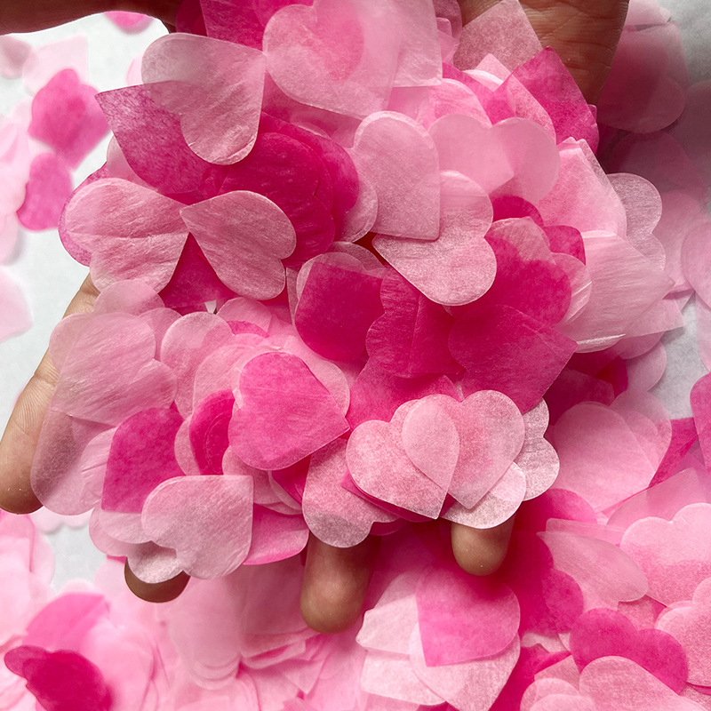 Confetti Confetti 2.5cm Heart Confetti Heart-Shaped Paper Valentine's Day Wedding Throw Balloon Filling 10g