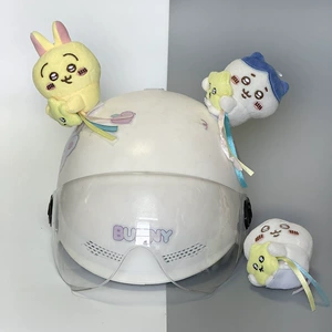 Cute Electric Vehicle Helmet Rider Food Delivery Helmet Accessories
