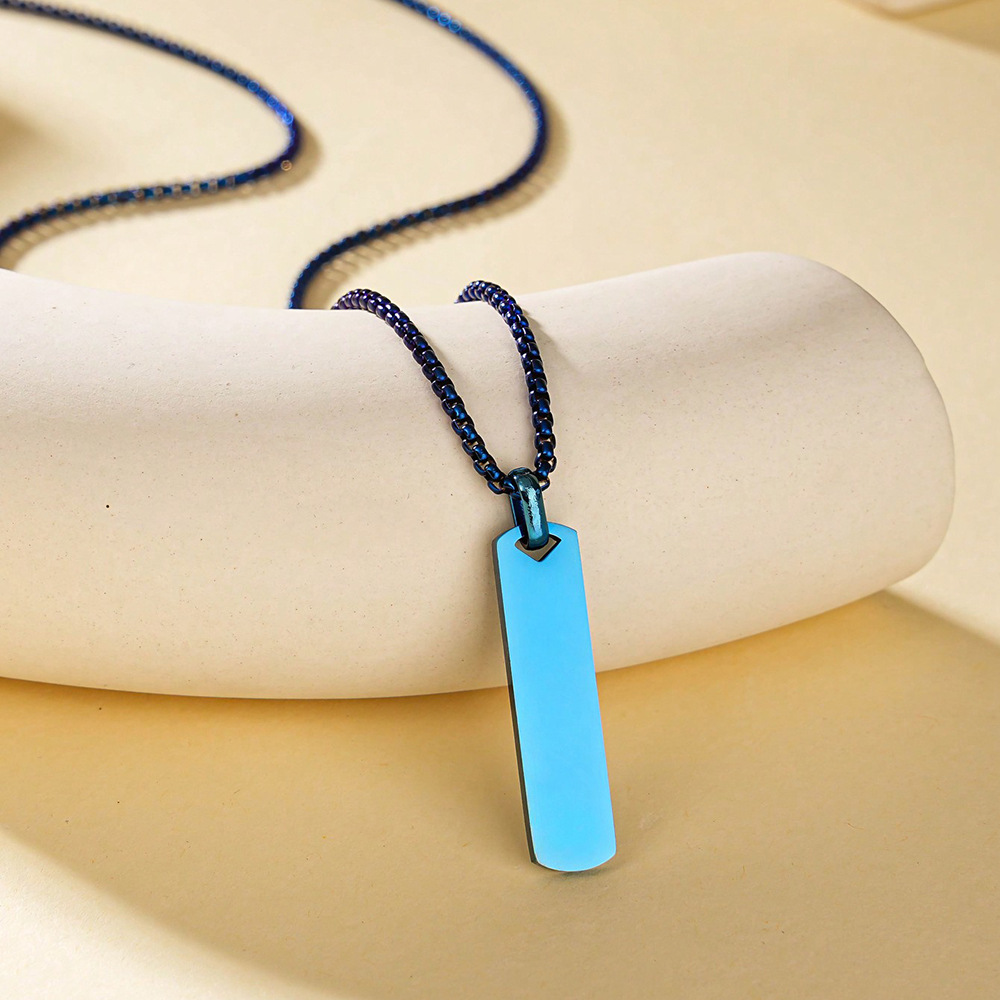 Blue long pendant
