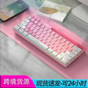 AULA tarantula F3061 mini mechanical feel keypad 61 key wired desktop notebook game high color value