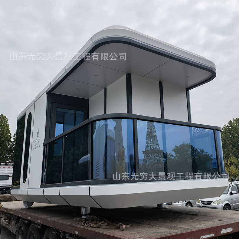 Sala de caja móvil para la venta en forma de micro características punto escénico puede ser libremente móvil re-examen decoración fina B & B Hotel fábrica