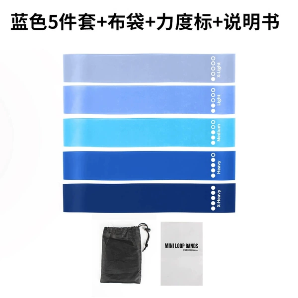 Blue five-piece set + instruction manual + cloth bag (600*50mm) with power mark