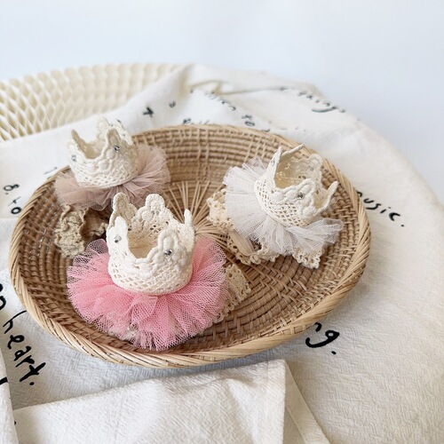Baby Crown Hair Accessories for Newborns, Baby's First Month Crown Hairband, Hair Accessories for Baby's 1st Month Celebration, Hairband for Baby's First Birthday, Baby Hair Accessories