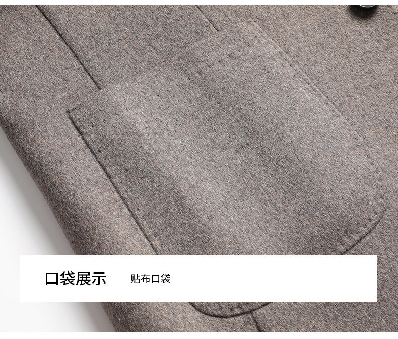 Áo vest nam len hai lớp lót lông ngỗng tháo rời, form ôm vừa, tay dài, cổ vest — Cà phê xám, Màu xanh hải quân đậm, con lạc đà, màu xám chi tiết 26
