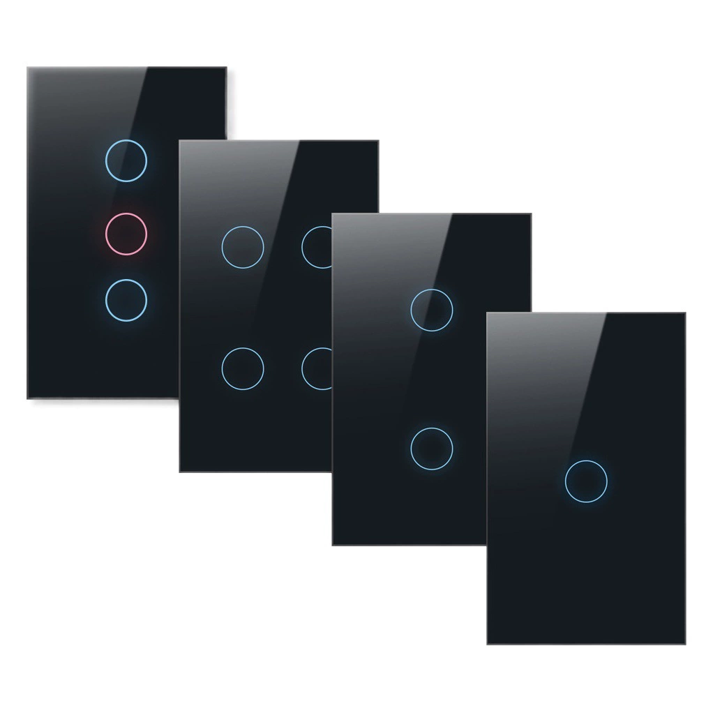 Американский стандарт Wi-Fi переключатель простой микро-шарнир граффити умный переключатель одиночный нулевой огонь сенсорный переключатель Alexa, Google Voice