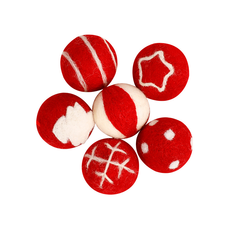 comercio exterior anillo de nieve fieltro de lana decoraciones de árbol de Navidad bolas de Navidad ramo de flores anillo de vid colgante de Navidad al por mayor