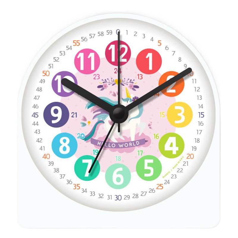 Nuevo reloj de alarma pequeño para niños estudiante especial despertador artefacto mudo dibujos animados ins estilo dormitorio noche LUZ ALARMA
