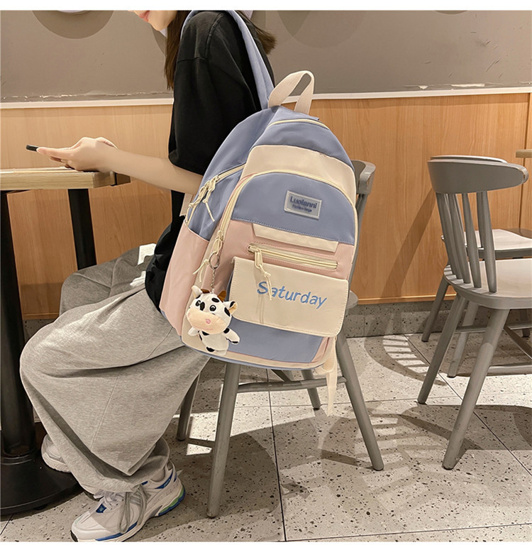 Summer Color Matching Ultra-light High Capacity Backpack display picture 26