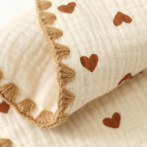 Baby curved parallel pillow, wholesale ten-layer gauze summer sweat-absorbent breathable pillowcase, crepe baby pillow pad case