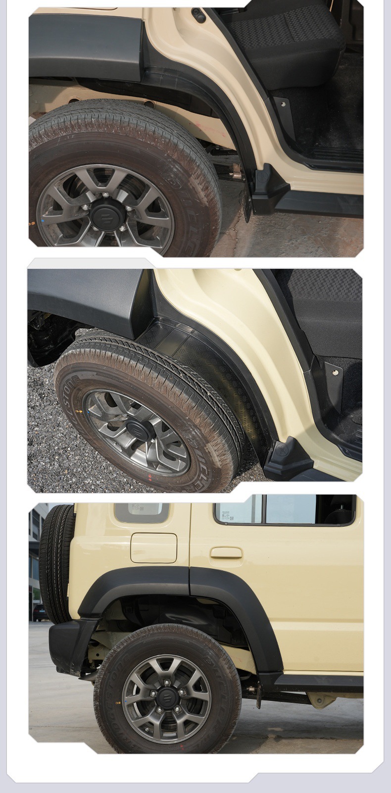 Suitable for 23-25 Jimny Jimny Five-Door Version Jc74 Jb74Xl Modified Wheel Arch Rear Tire Fender