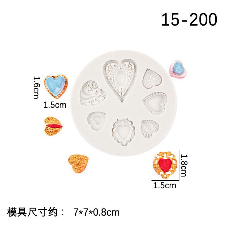 Molde de silicona de joyería clásica, decoración de pastel de fondant de cuentas talladas retro, molde de herramienta de horneado de chocolate de bricolaje