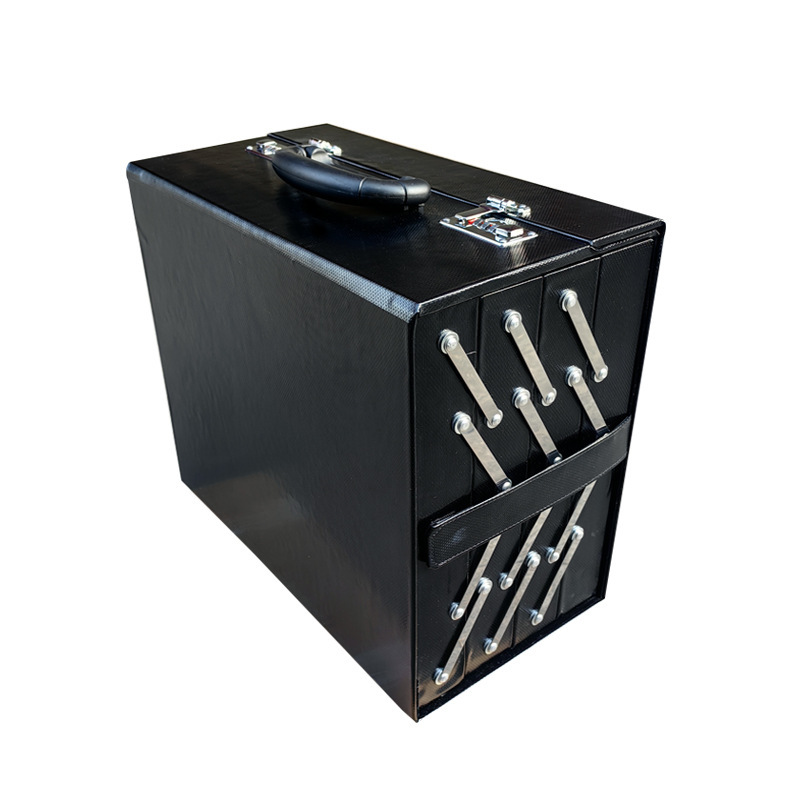 High-End Pu Leather Glasses Sample Password Box Exhibition Portable Sunglasses Storage Box Suitcase 48 Pieces